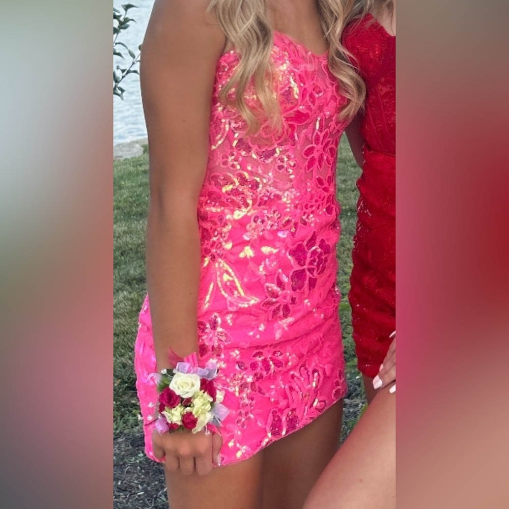 Ellie Wilde Pink Floral Mini Dress